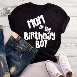Мама ко дню рождения для маленьких мальчиков, футболка поднять обувь для мальчиков рубашка забавный подарок для мамы Повседневное Мальчик