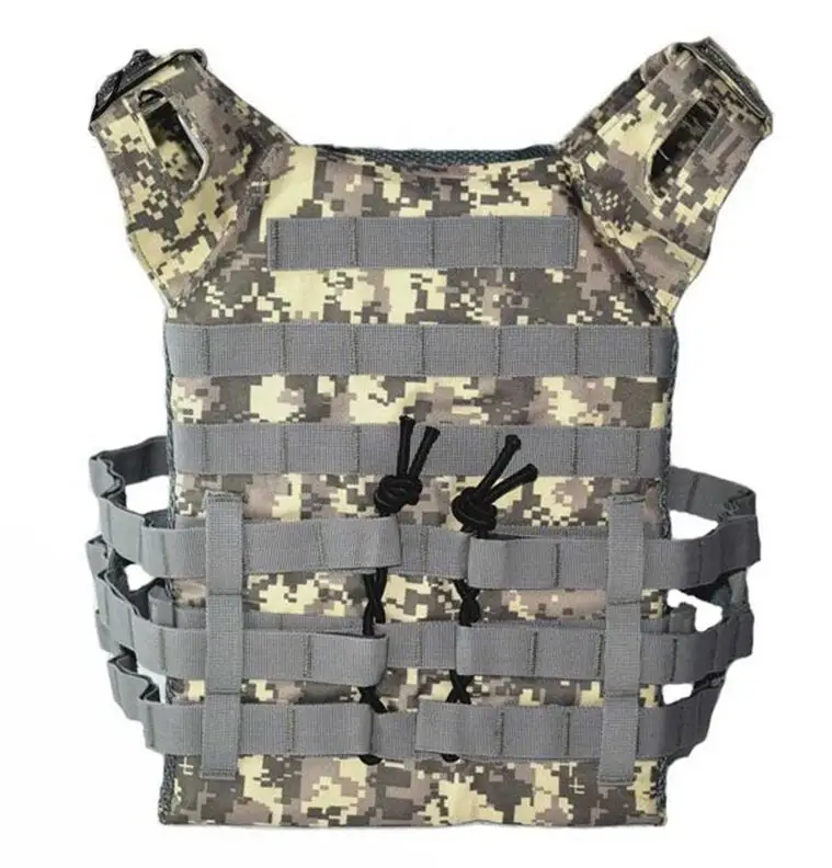 600D охотничий легкий тактический жилет военный Molle Plate Carrier Magazine страйкбол Пейнтбол CS открытый защитный жилет - Цвет: ACU