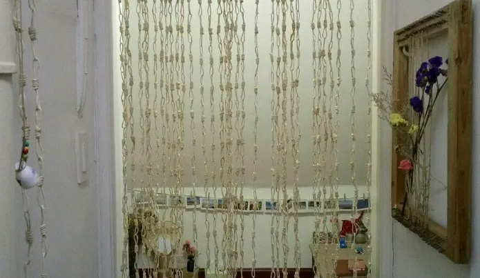 Плетеная соломенная занавеска на дверь плетеная перегородка ручная работа