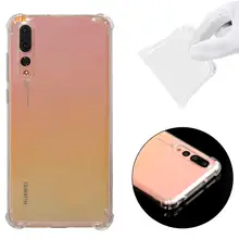 100 шт. прозрачный силиконовый чехол для huawei P20 Lite P20 Pro P20 плюс P10 Lite P8 LITI ясно Гибридный противоударный бампер