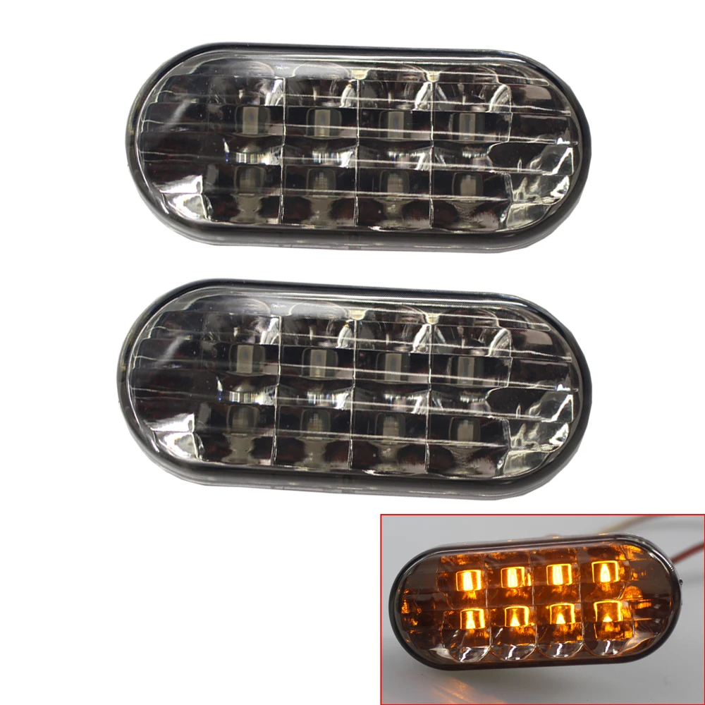 

Left Right Side Yellow Light Side Marker Lamp LED Fit For VW Jetta Passat B5 B5.5 1998-2004 Smoke Lens Bora Mk4