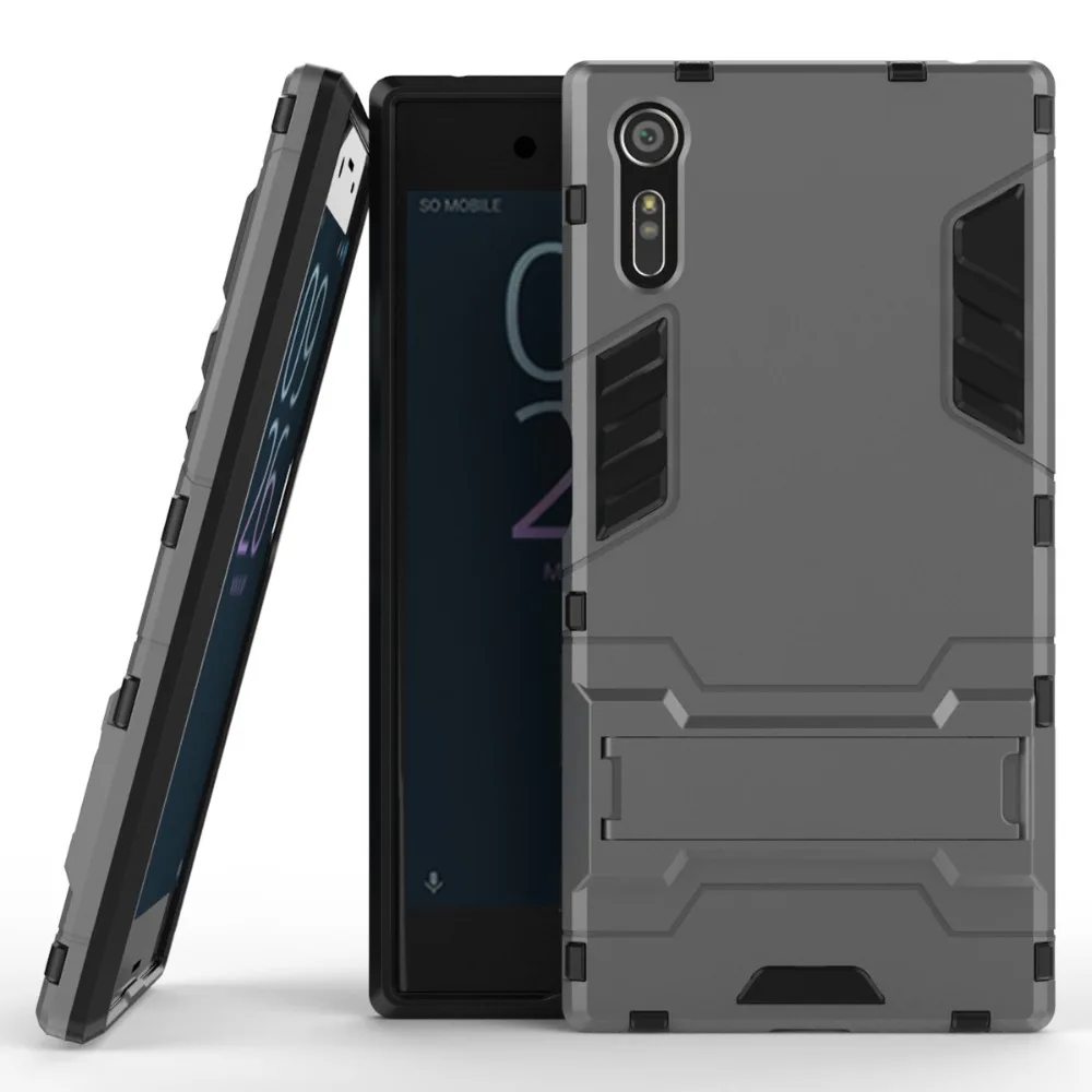 Противоударный защитный чехол для Sony Xperia XZ F8331 F8332 TPU + PC жесткий Fundas Holder |
