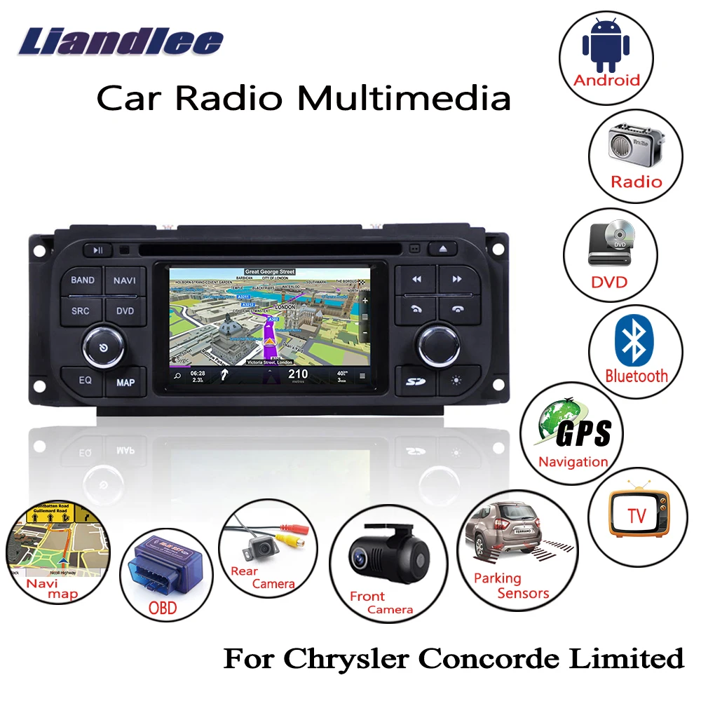 Для Chrysler Concorde Limited 1998~ 2001 2002 2003 2004 Android радио мультимедиа CD DVD плеер gps навигационная система HD экран