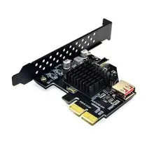 PCI Express Riser Card Передняя USB3.1 type-E настольная Передняя плата расширения USB 2,0 PCI-E 3,0X2 адаптер