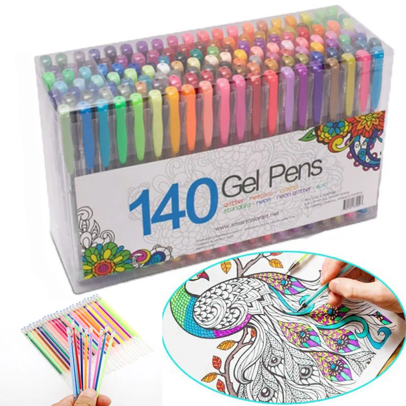 

12/24/36/48 Colors Gel Pen Refill kawaii Flash Drawing Highlight Refills Set Shining Painting School Stationary Supplies 04116