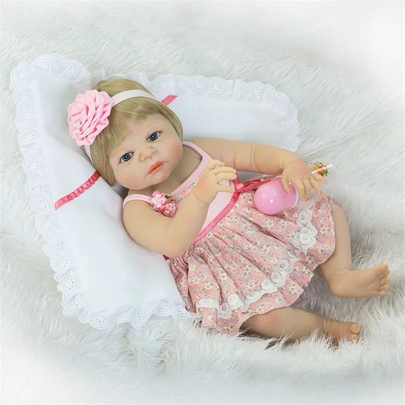 55cm Full Silicone Reborn Baby Doll Toy Lifelike 22inch Newborn Princess Toddler Babies Alive Doll Girl Bonecas Fashion Gift full-silicone-baby : image 55cm Full Silicone Reborn Baby Doll Toy Lifelike 22inch Newborn Princess Toddler Babies Alive Doll Girl Bonecas Fashion Gift full-silicone-baby