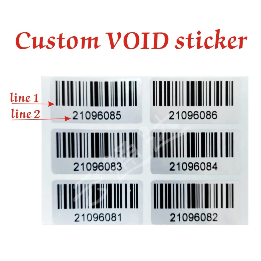 Stickers Tamper Evident Security Seals Labels 20mm x 40mm