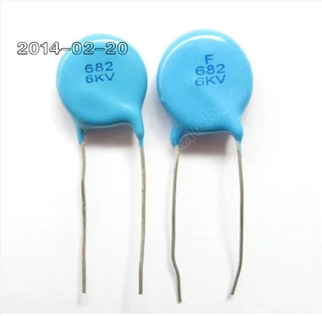 

20pcs/lot High-voltage ceramic capacitors 6KV 222 6000V 6800P 682