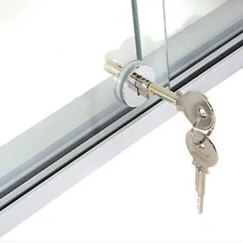 

Sliding Glass Showcase Lock Cabinet Display Showcase Drawer Case Sliding Glass Push Door Ratchet Lock All Keyed Alike