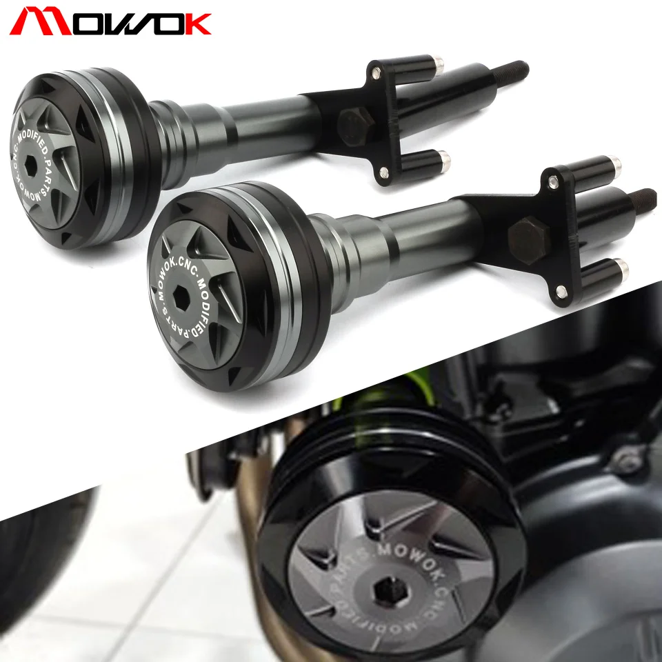 

With logo Motorcycle CNC high quality Frame Sliders Crash Protector Guard For KAWASAKI NINJA400 ninja 400 Z400 Z 400 2018-2023