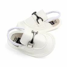 Летняя обувь из искусственной кожи для маленьких мальчиков; обувь для новорожденных; детская обувь для малышей; обувь для первых шагов