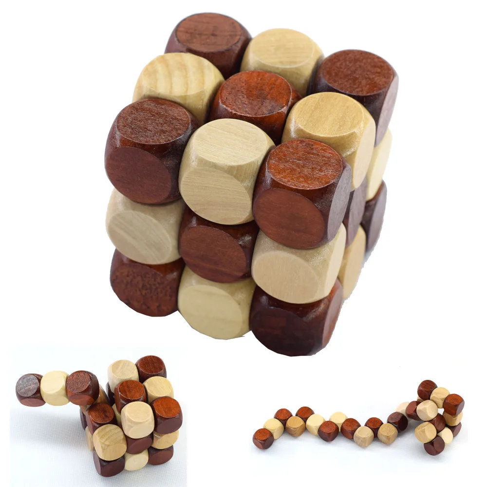 3D Wooden Puzzle Novelty Toys font b Magic b font font b Cube b font Educational