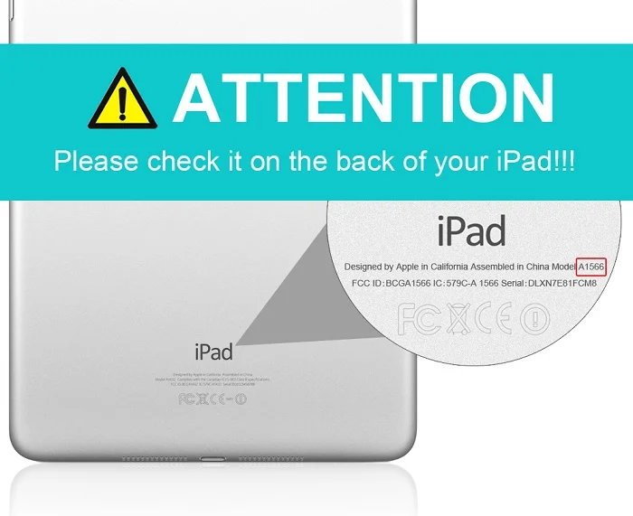 Checked the models of iPad