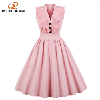 

S-4XL Summer Pink Dress 2018 New Fashion Women Sexy Sleeveless Cotton Ruffles Beach Sundress Plus Size Women Dress Vestidos