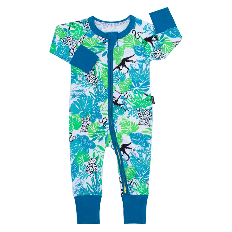 Tinypeople Спортивный костюм для малышей с длинными рукавами и с принтом героев мультфильмов из ползунки Одежда для маленьких мальчиков и девочек из хлопка для новорожденных и малышей от Onesie, комбинезон, комплект одежды, комбинезон - Цвет: HZLY
