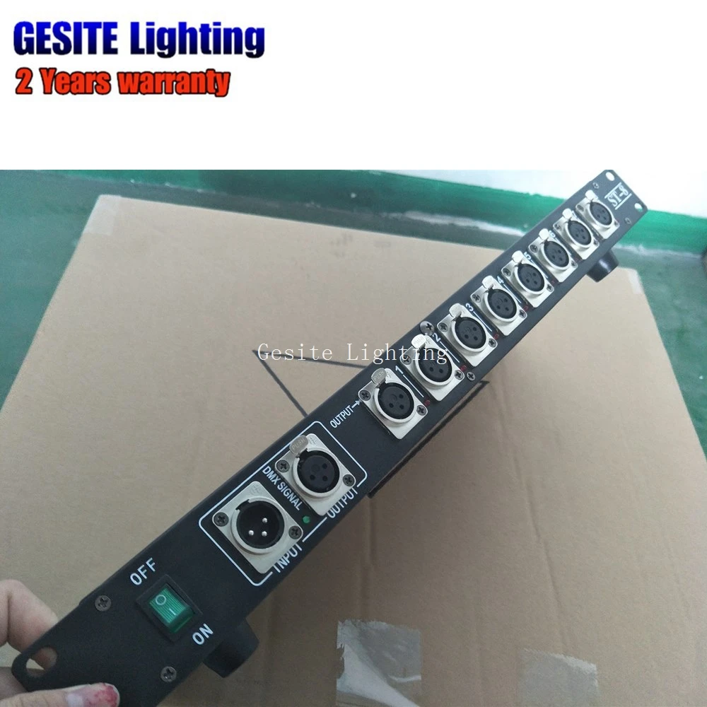 Console de Dmx Amplificador de Sinal Vias para o para o Estágio Divisor de 8 Controlador Dmx512 Estágio 5 Efeito de Iluminação de palco
