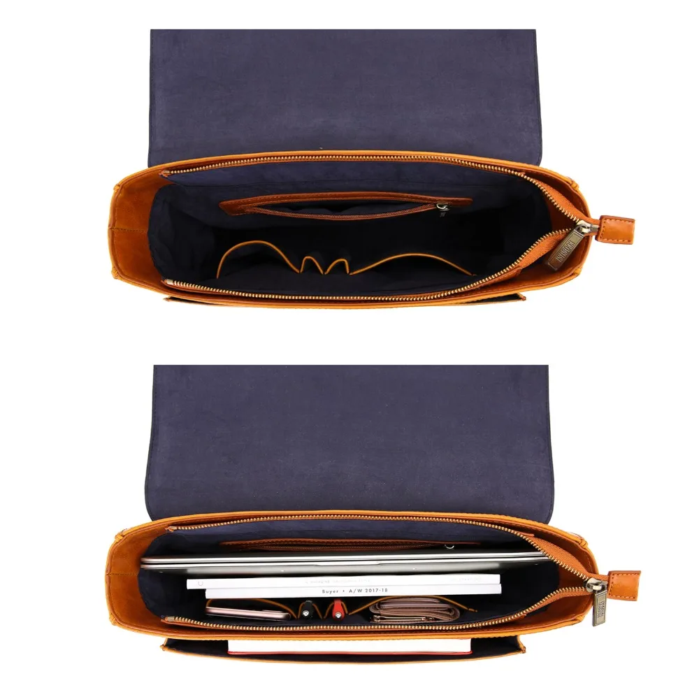  ECOSUSI 14.5 Inch Men Laptop Bags Brand Messenger Bags Men's Briefcases Office Crossbody Bags Men P - 32922579062