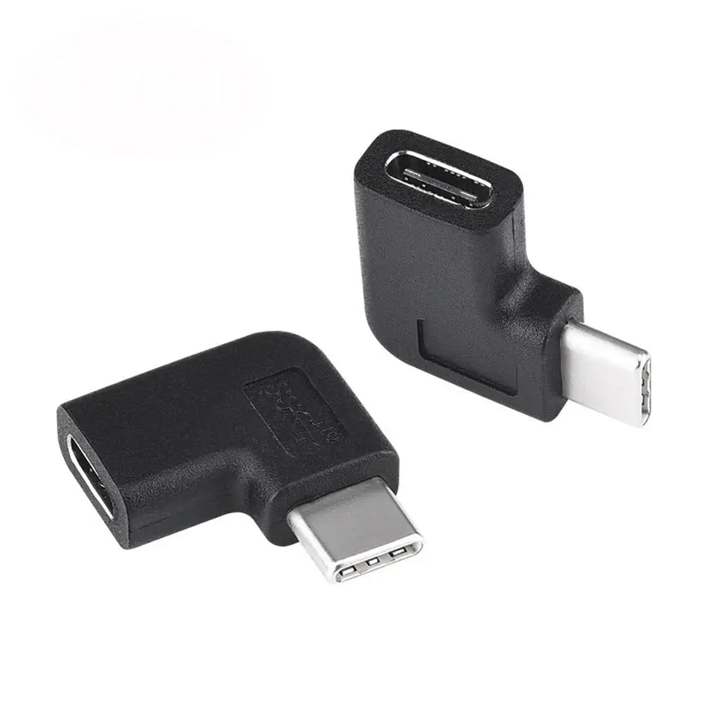 Адаптер-преобразователь USB 3 1 Type C Male-Female шт. 90 градусов правый угол переходник на
