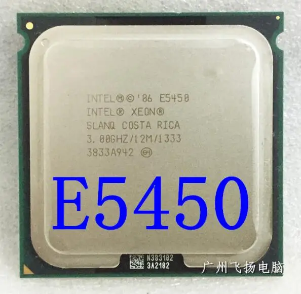 XEON E5450 CPU 3 0GHz L2 Cache 12MB Quad Core FSB 1333MHz server Processor working on