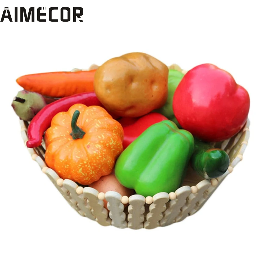 Buy AIMECOR Top Grand 12 Pieces Per Lot Artificial Fake Fruits Vegetables