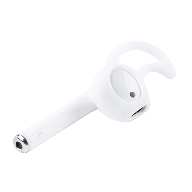 Replacement Soft Silicone Antislip Ear Cover Hook Earbuds Tips Earphone Silicone Case for AirPods Apple 3 Pairs