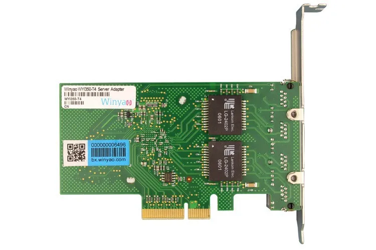 Winyao WYI350-T4 RJ45 PCI-E Gigabit Ethernet Сетевая карта NIC inteli350t4 1000 Мбит/с VLAN ESXI ISCSI PXE Удаленная загрузка