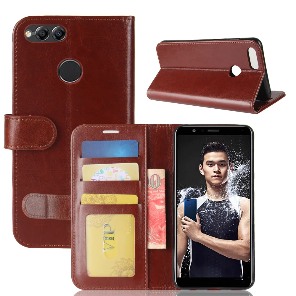 

Cyboris cases For Huawei Honor 7X Cases Funda Luxury PU Leather Wallet Cover Phone Flip case for Huawei Honor7X 5.93" Caso Coque