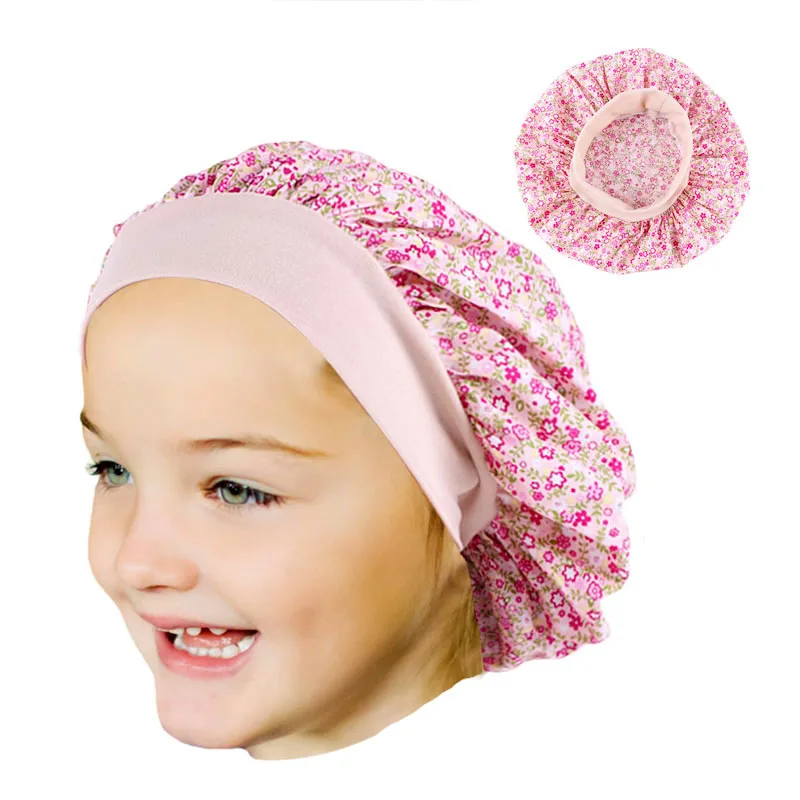 

Kids Children Cotton Bonnet Night Sleep Cap Cosmetic Hat