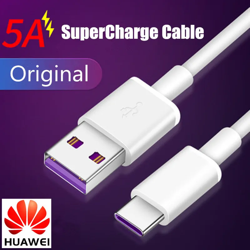 Original Huawei mate 20 pro SuperCharge Charger Cable 5A Usb type C