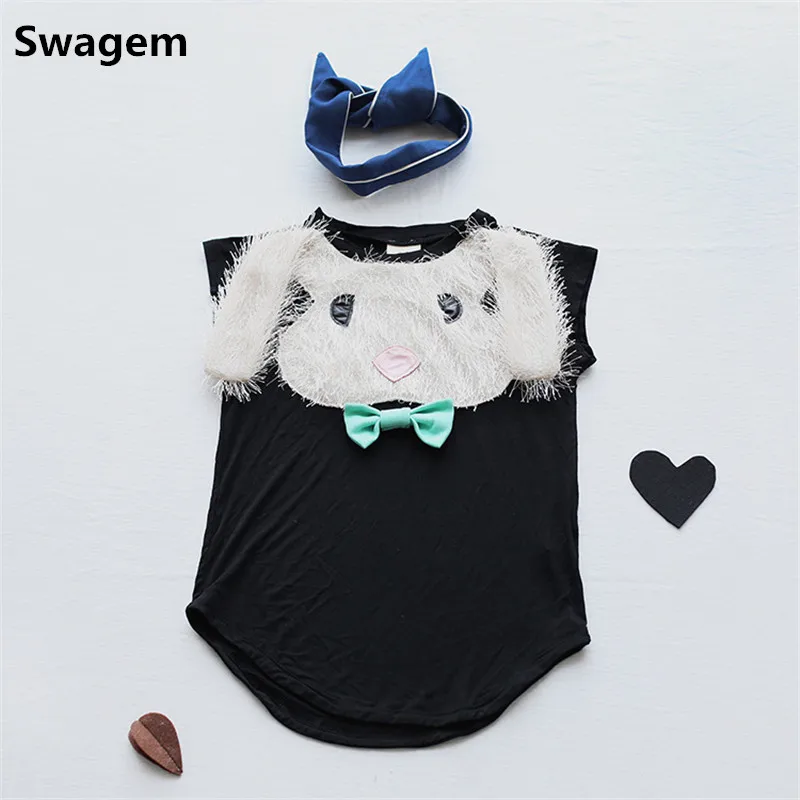 

Summer Children Clothing Girls Bunny Cotton Dress Vestido Princesa Toddler Girl Rabbit Dress for Easter Kids 1-5 Years D0650