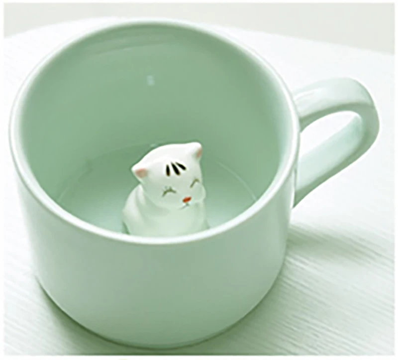 HOMIE Hot animal Cat Pink cute cartoon Creative Glass Mugs Cartoon Coffee Milk Mugs Cup Double Layer Glass Tea Cup For Girl Gifts 800