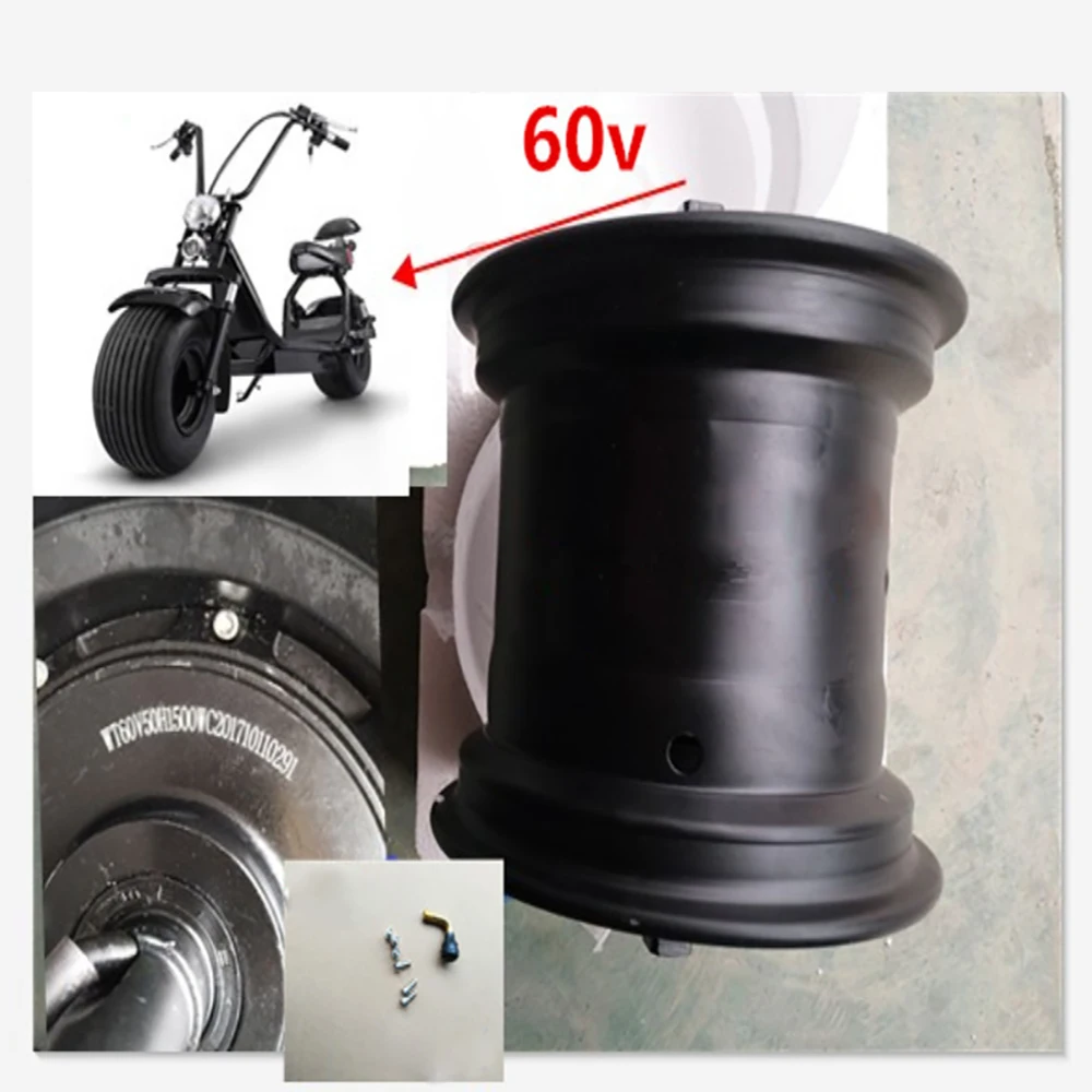 Clearance 1500W 60V Scooter Drive Motor Wheel e bike Hub Motor Electric Motocycle Citycoco Scooter Electric Bicycle Motor Wheel 5