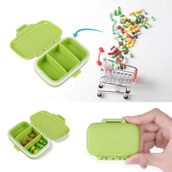 

3 Grids Portable Pill Box Medicine Jewelry Storage Holder Case Container Medicine Storage Organizer Container Case