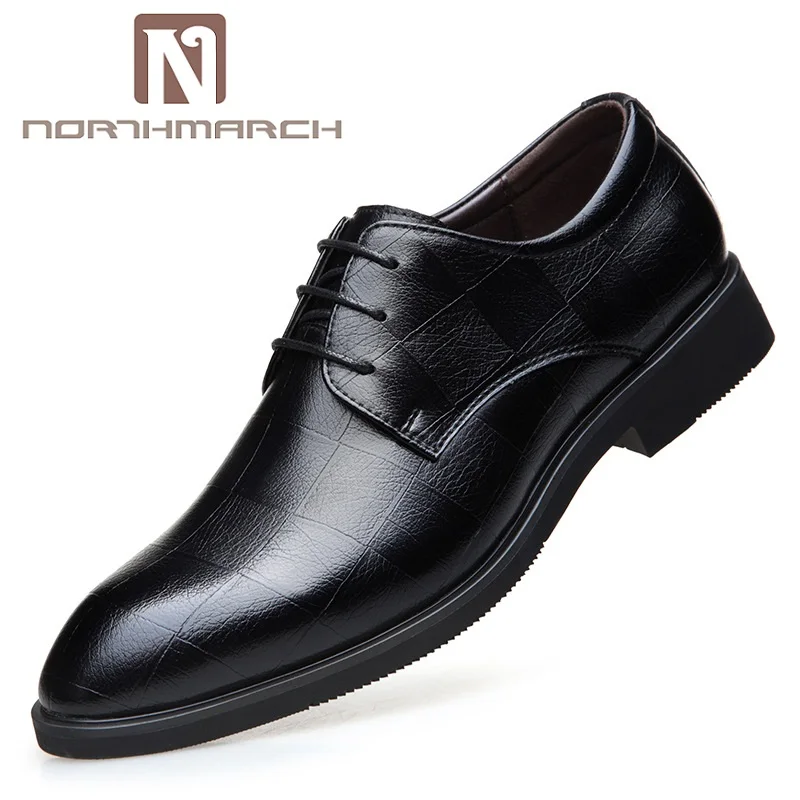 

NORTHMARCH Fashion Shoes 2018 Men Zapatos Hombre Casual Cuero Lace-Up Business Shoes Leather Oxford Shoes For Men Calzas Hombre