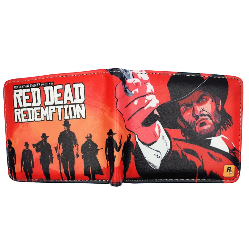 Game Red Dead Redemption 2 Wallet Men's Short Purse with Coin Pocket wallets for teens