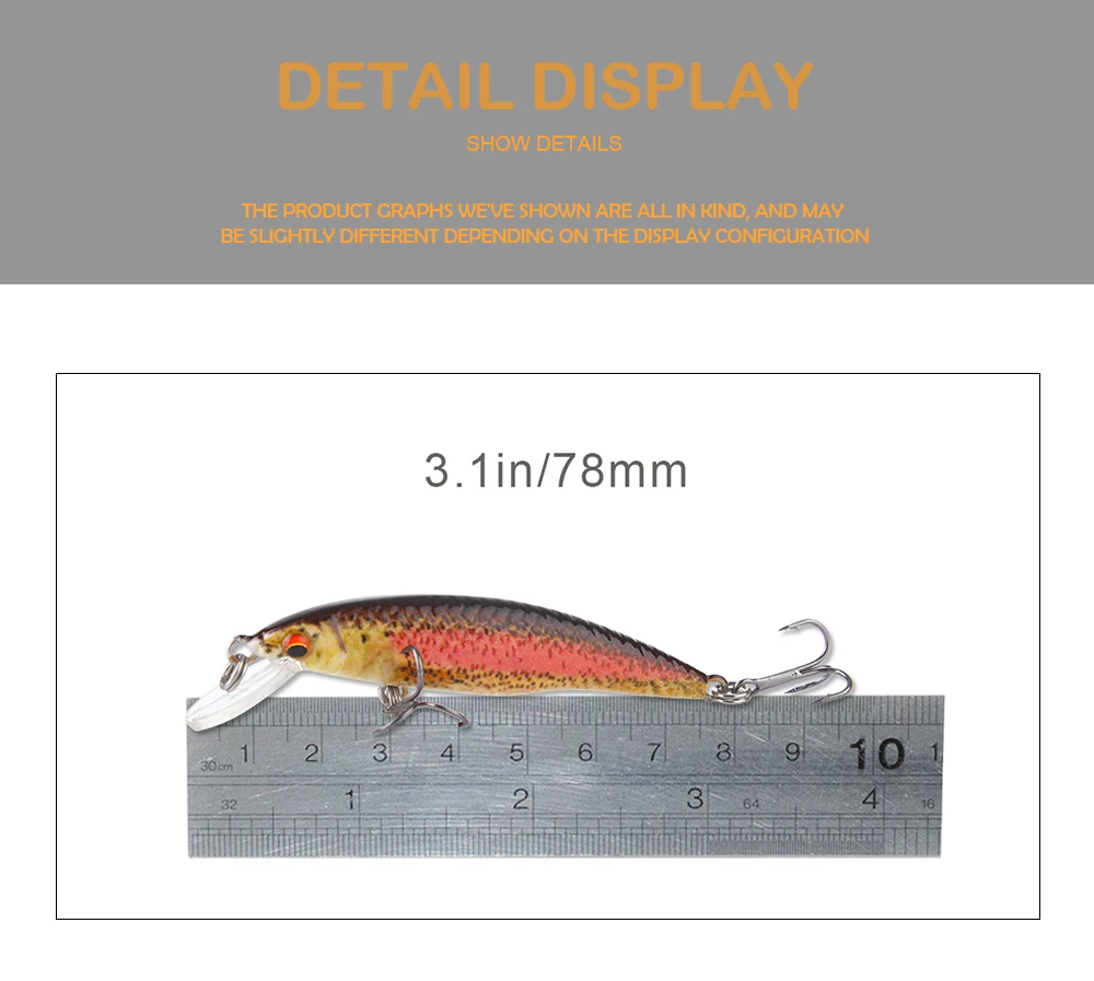 Mmlong 7,8 см, приманка для ловли щуки, искусственная приманка SAH12B 6,9 г, плавающая приманка, рыболовный крючок, воблер, гольян, снасть, pesca