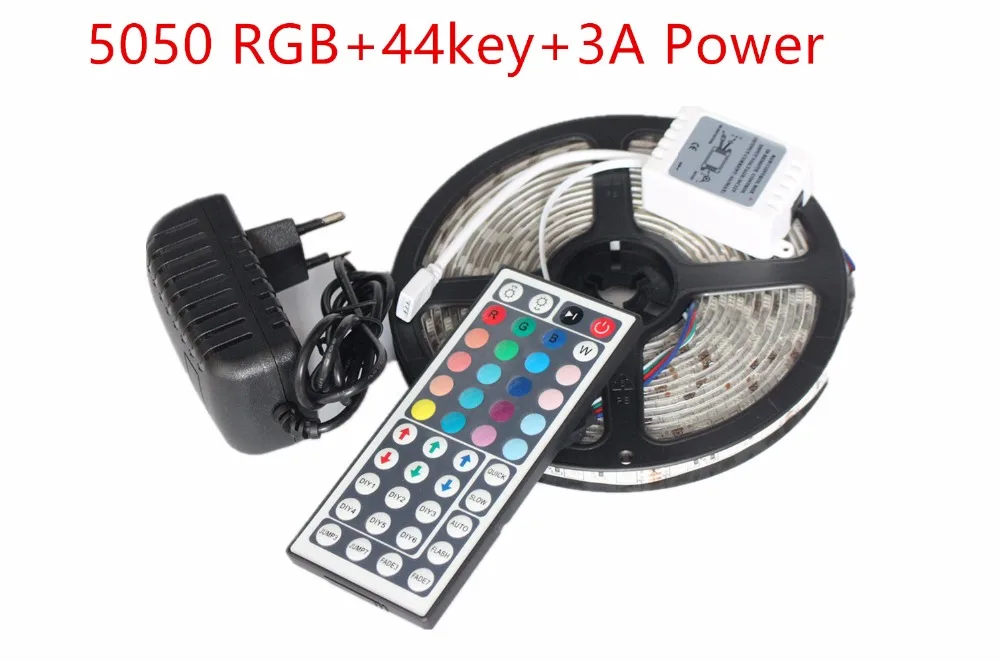5050 RGB font b LED b font Strip Non Waterproof Waterproof 5M 300 font b Led