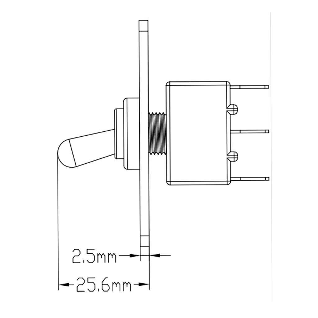 12 V-24 V 15Amp электрический 3 Pin тумблер 3 позиции с крышкой вверх/вниз мгновенные выключатели на морской катер