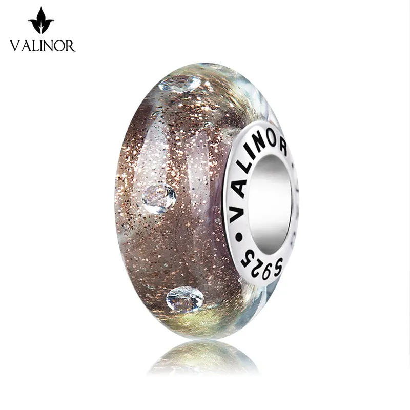

Sands starry sky murano glass beads charms 925 Sterling Silver fit Bracelets Jewelry Trendy VDLL030