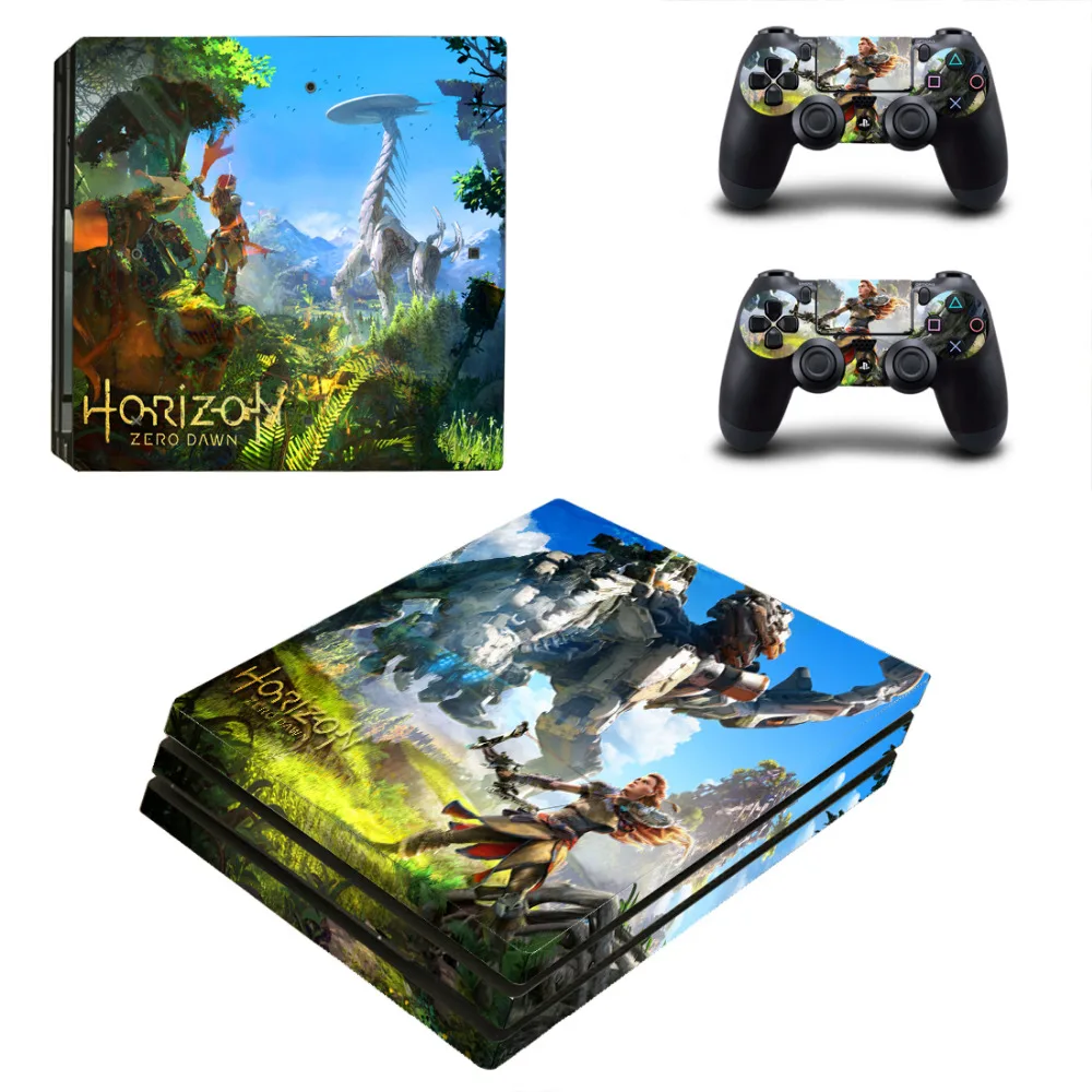 Horizon Zero Dawn PS4 Pro кожи Стикеры наклейка для sony Игровые приставки 4 консоли и 2 контроллер PS4 Pro кожи Стикеры винил