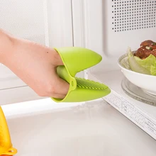 2 шт./лот силиконовые Прихватки термостойкие Пот Держатель Кухня перчатки барбекю гриль печь для выпечки Инструменты