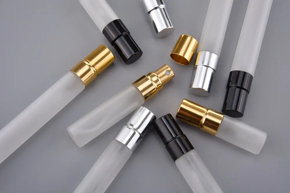 Garrafa de Perfume de Vidro Portátil com Atomizador de Alumínio Vazios para Viagens Lote ml 5 10 Mini Colorido Recipientes Cosméticos 20 Pçs - 3 10 High Quality Beleza e saúde