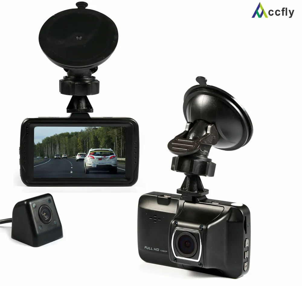 Accfly Автомобильный видеорегистратор камеры видеорегистраторы dashcam объективами