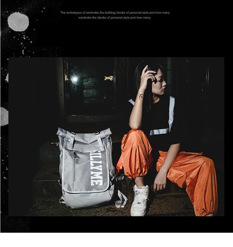 Hip hop Style Unisex Backpack Street Fashion Harajuku Letter Print Travel Bag Sports Backpack 10 20190118_004312_006