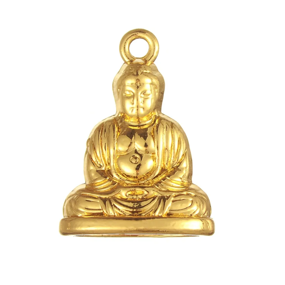 Dawapara gold color 20pcs wholesale religious buddha charmsin Charms