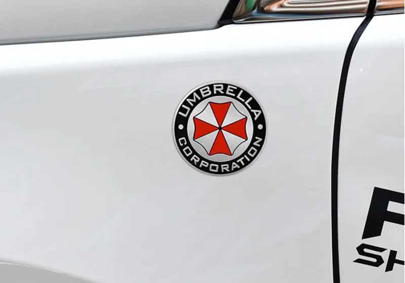3D Aluminum Umbrella corporation car sticker for Mercedes Benz A180 A200 A260 W203 W210 W211 AMG W204 C E S CLS CLK CLA SLK Clas