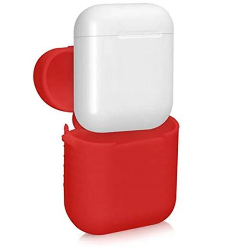 Силиконовый чехол для Apple AirPods портативный ударопрочный защитный