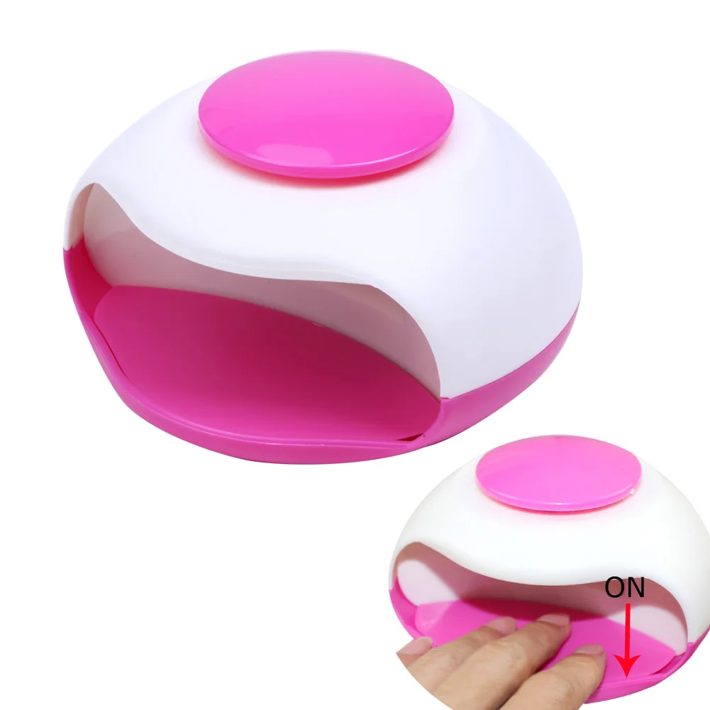 Portable Mini Nail Dryer Battery Powered Hand Finger Toe Nail Art Gel Tip Polish Dryer Blower