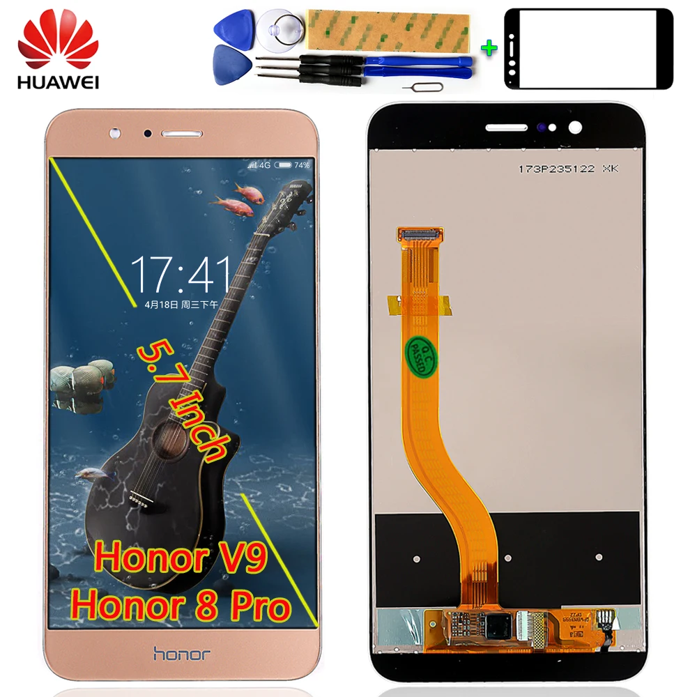 

Huawei Honor 8 Pro / HUAWEI V9 DUK-L09 DUK-AL20 5.7 inch Lcd Display touch screen Digitizer Assembly with Free Tools and glass