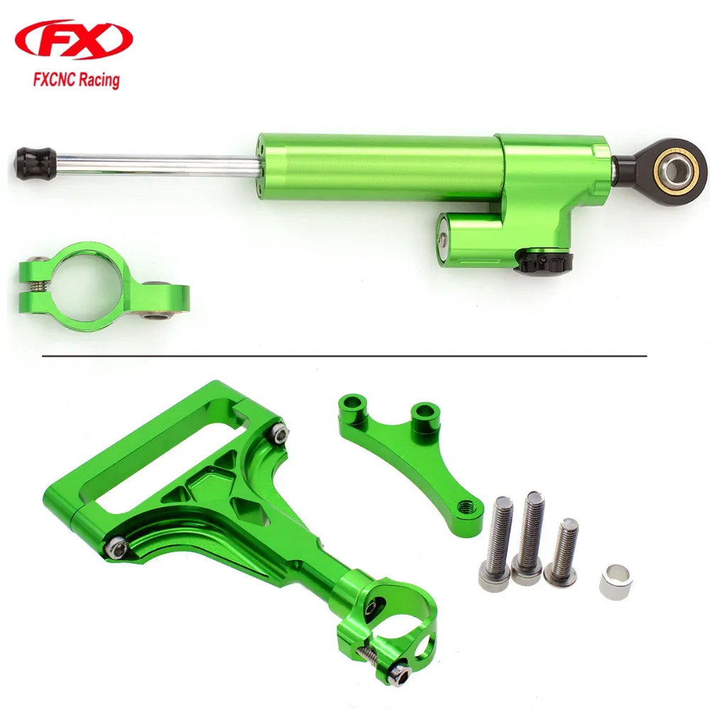 

For Kawasaki Z1000 Z750 2003 - 2009 08 07 05 Motorcycle Stabilizer Damper Steering Mounting Mount Bracket Holder Support Kit Set